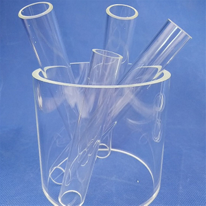 Tube de quartz de grand diam&egrave;tre de diam&egrave;tre ext&eacute;rieur 6-200 mm