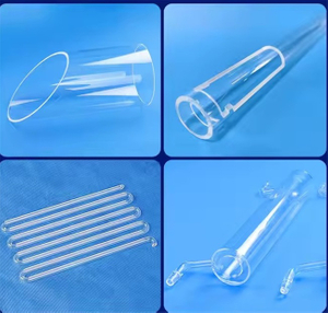 Tubo de vidro de quartzo a v&aacute;cuo de alta pureza de 1-50 mm