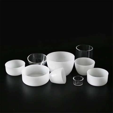 10–1000 ml hochreiner transparenter Quarztiegel