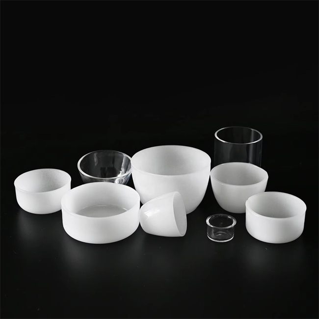 10–1000 ml hochreiner transparenter Quarztiegel
