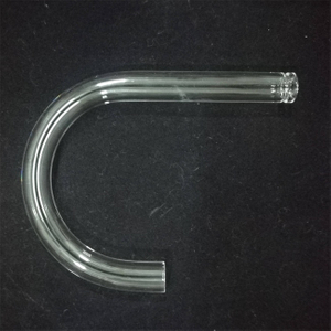 Tubo de cuarzo transparente en forma de U de iluminaci&oacute;n &oacute;ptica de laboratorio