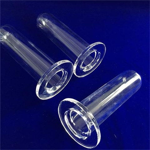 Tube en verre de silice fondue de forme sp&eacute;ciale