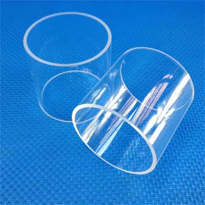 Tubo in vetro al quarzo resistente alle alte temperature da 150 mm personalizzato