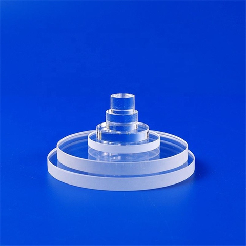 투명한 원형 99.99% 순수 석영 판