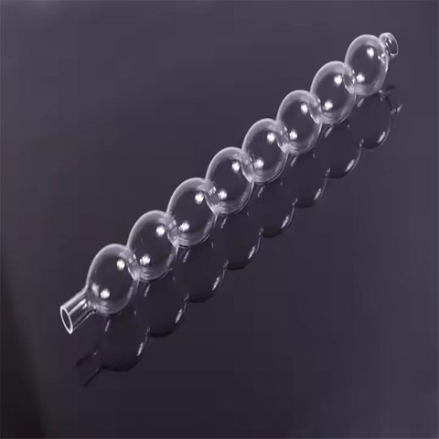 Transparentes spiralf&ouml;rmiges Quarzglas-Kondensatorrohr