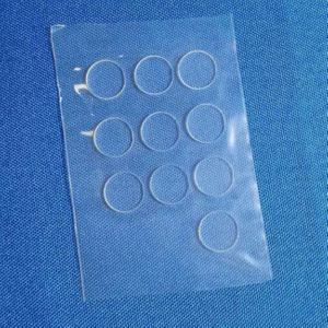 Substrato personalizzato per disco in vetro al quarzo con spessore da 0,1 mm a 0,15 mm