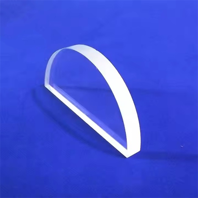 Hochreine optische halbrunde Prisma-Quarzglasplatte