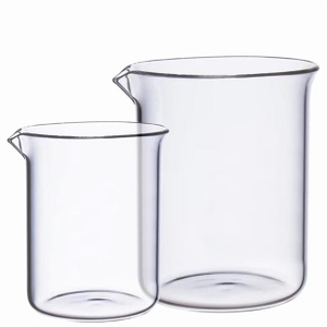 Beaker de quartzo de alta pureza para laboratório 