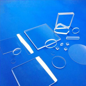 Fen&ecirc;tre en verre de silice fondue transparente 92-99,5 %