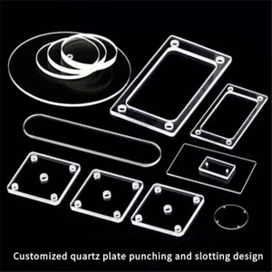 Bride en verre de quartz fondu transparent de haute puret&eacute; 