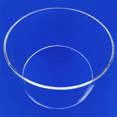Tubo de vidrio de cuarzo semiconductor cil&iacute;ndrico de gran di&aacute;metro y alta temperatura