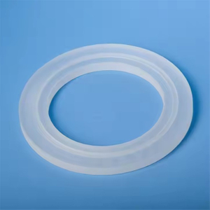 Melkachtig witte vacu&uuml;m kwartsglas flensring