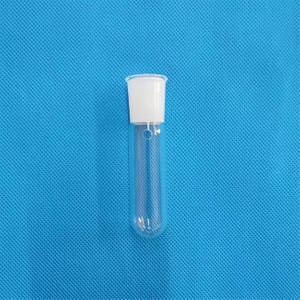 Provetta da laboratorio al quarzo trasparente con coperchio posteriore