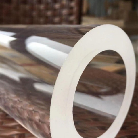 Transparentes dickwandiges Quarzrohr mit 300–3000 mm gro&szlig;em Durchmesser
