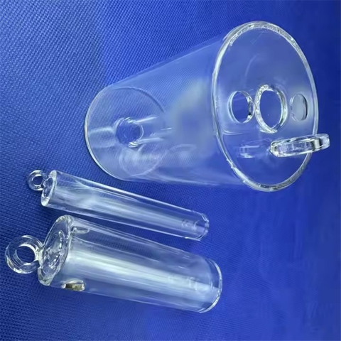 実験器具 高温炉プラグ 石英管