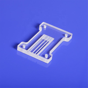 不規則な石英板のレーザー彫刻