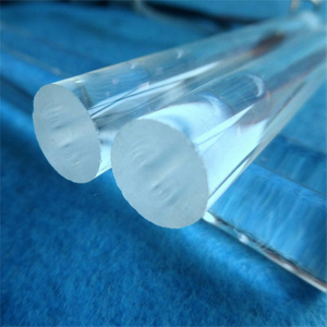 Tiges de verre de silice fondues transparentes personnalis&eacute;es de toute taille