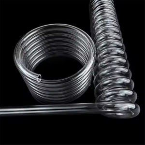 Tube de quartz en spirale de condensateur chimique du diam&egrave;tre ext&eacute;rieur 10-200mm