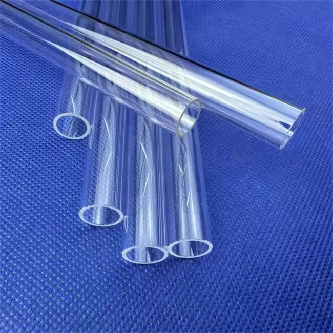 외경 1-500mm UV 램프 가열 석영 튜브