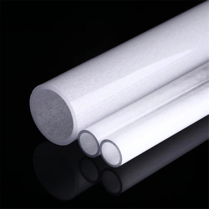 Tubo de quartzo branco leitoso de 0,5-600 mm de di&acirc;metro