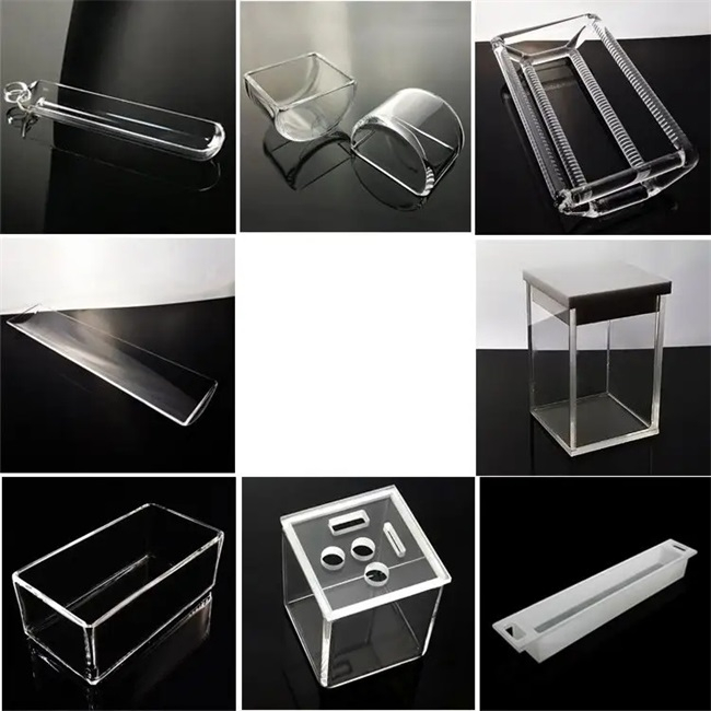 Lastra di vetro al quarzo quadrato 3,7 * 3,7 * 0,5 mm, supporta la personalizzazione