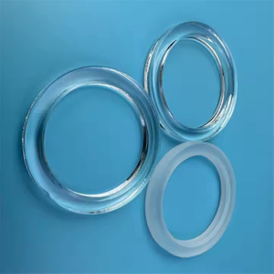 Kundenspezifisches transparentes optisches Quarzglas-Flanschzubeh&ouml;r