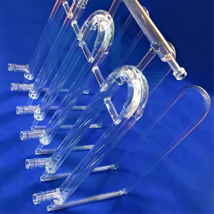10-2500 mm transparent tief verarbeitete Spiralquarzglasröhre