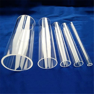 Tubo de ensayo de cuarzo transparente semiconductor de alta pureza