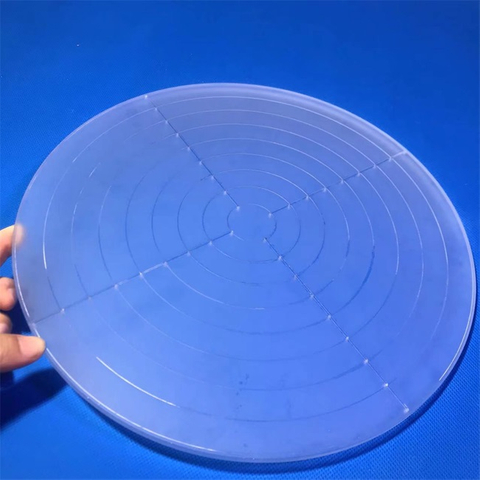 Op maat gemaakte matte kwartsglasplaten voor laboratorium