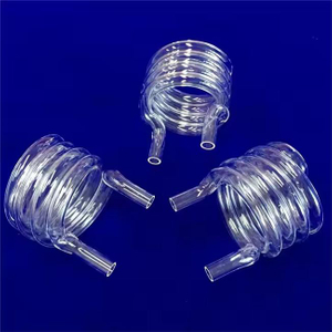 고온 방지 투명 나선형 석영 튜브