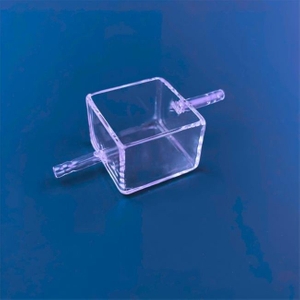 Serbatoio di reazione al quarzo trasparente a bocca multipla