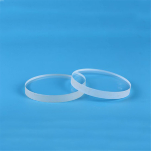 Janela redonda de vidro de quartzo de laborat&oacute;rio