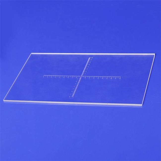 Plaque de quartz transparente optique UV JGS1