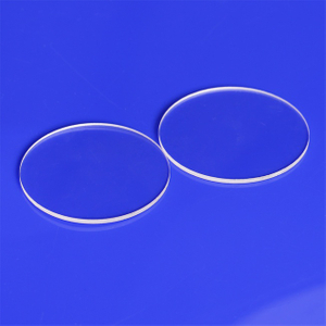 Plaque de quartz transparente enti&egrave;rement polie