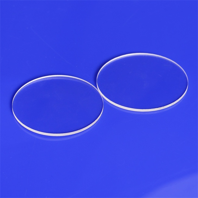 完全に研磨された透明な石英プレート