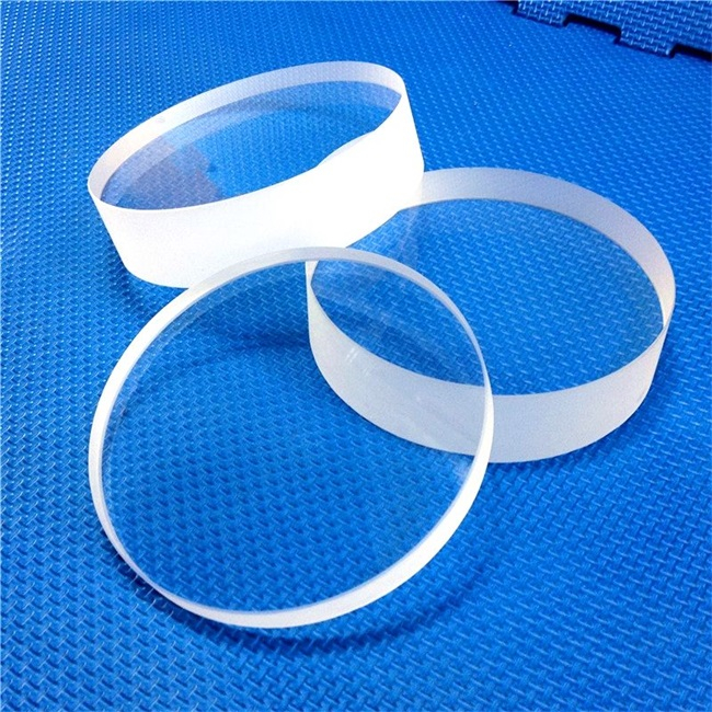 Disco de vidrio de cuarzo UV fundido transparente 92-99,5%