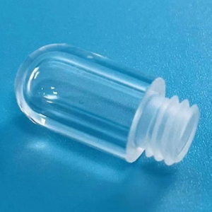 Aangepaste transparante open kwartsbuis met schroefdraad