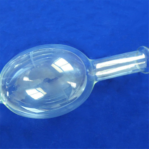 Tubos de vidro de quartzo com fundo redondo esf&eacute;rico transparente