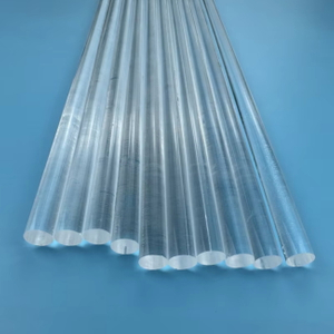 Tige de quartz transparente optique r&eacute;sistante aux hautes temp&eacute;ratures, diam&egrave;tre 1-100mm