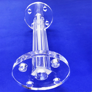 Фланцевая трубка из кварцевого стекла