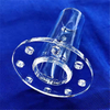 Transparenter Flansch aus optischem Quarzglas