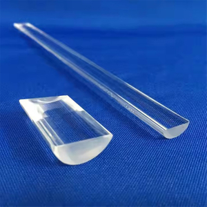 Vidro de s&iacute;lica fundida transparente polido