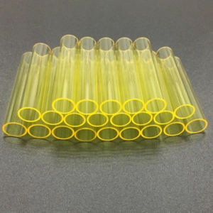 Tubo de cuarzo amarillo con bloqueo UV personalizado