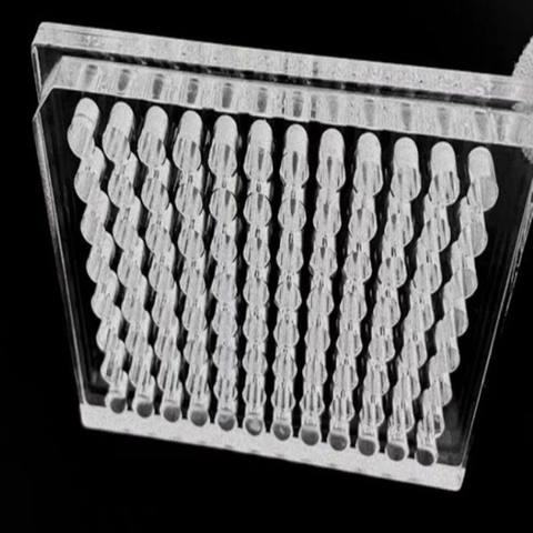 96웰 효소 헤마글루티닌 UV 방지 석영 유리 플레이트