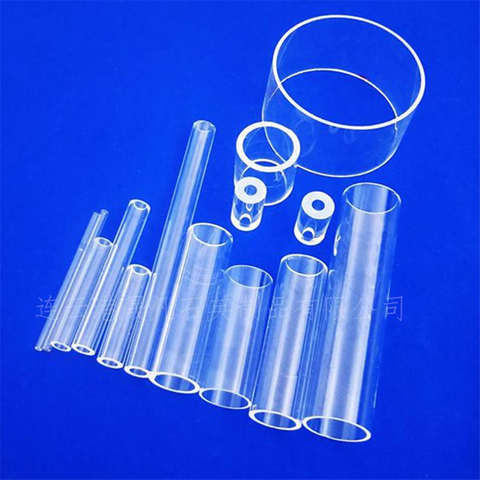 Tube en verre de quartz de haute puret&eacute; de la longueur 100-1000mm