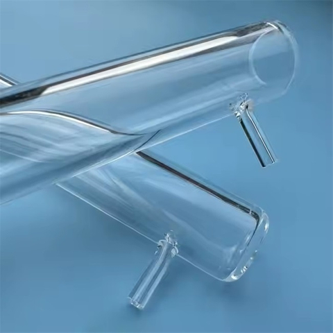 Laboratorium transparant kwartsglas draaiende condensorbuis