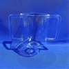 Instrument de laboratoire de bateau &agrave; quartz transparent de haute puret&eacute;