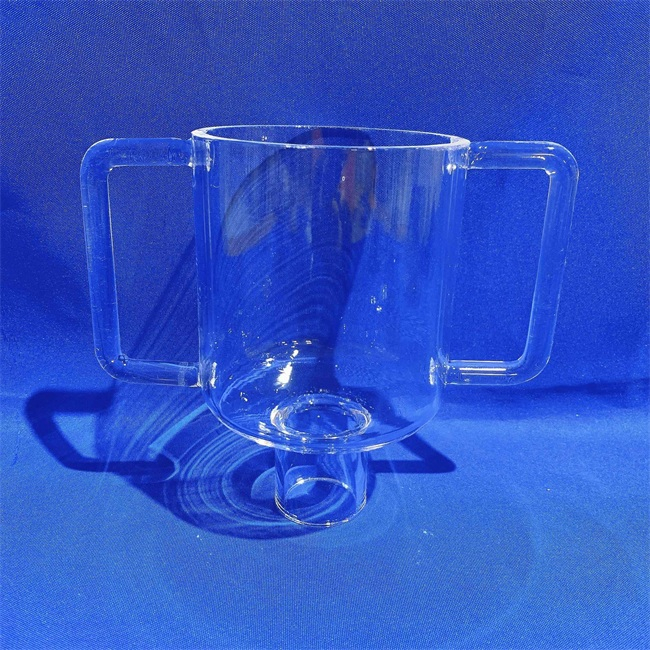 Instrument de laboratoire de bateau &agrave; quartz transparent de haute puret&eacute;