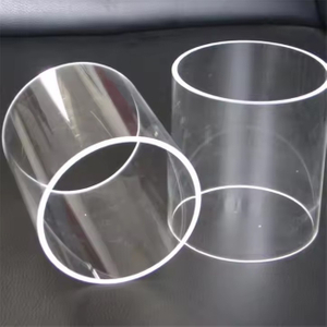 20-3000 mm Ozonfreies Quarzglasrohr mit großem Durchmesser