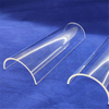 Tube en verre semi-quartz poli transparent